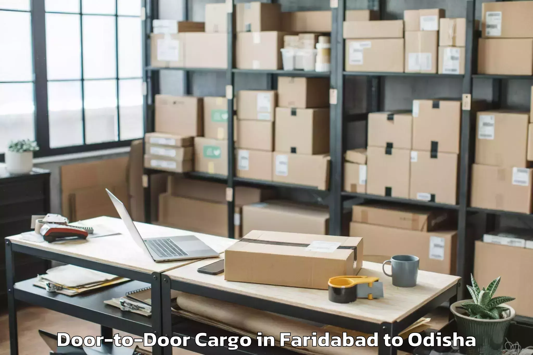 Book Faridabad to Burla Door To Door Cargo